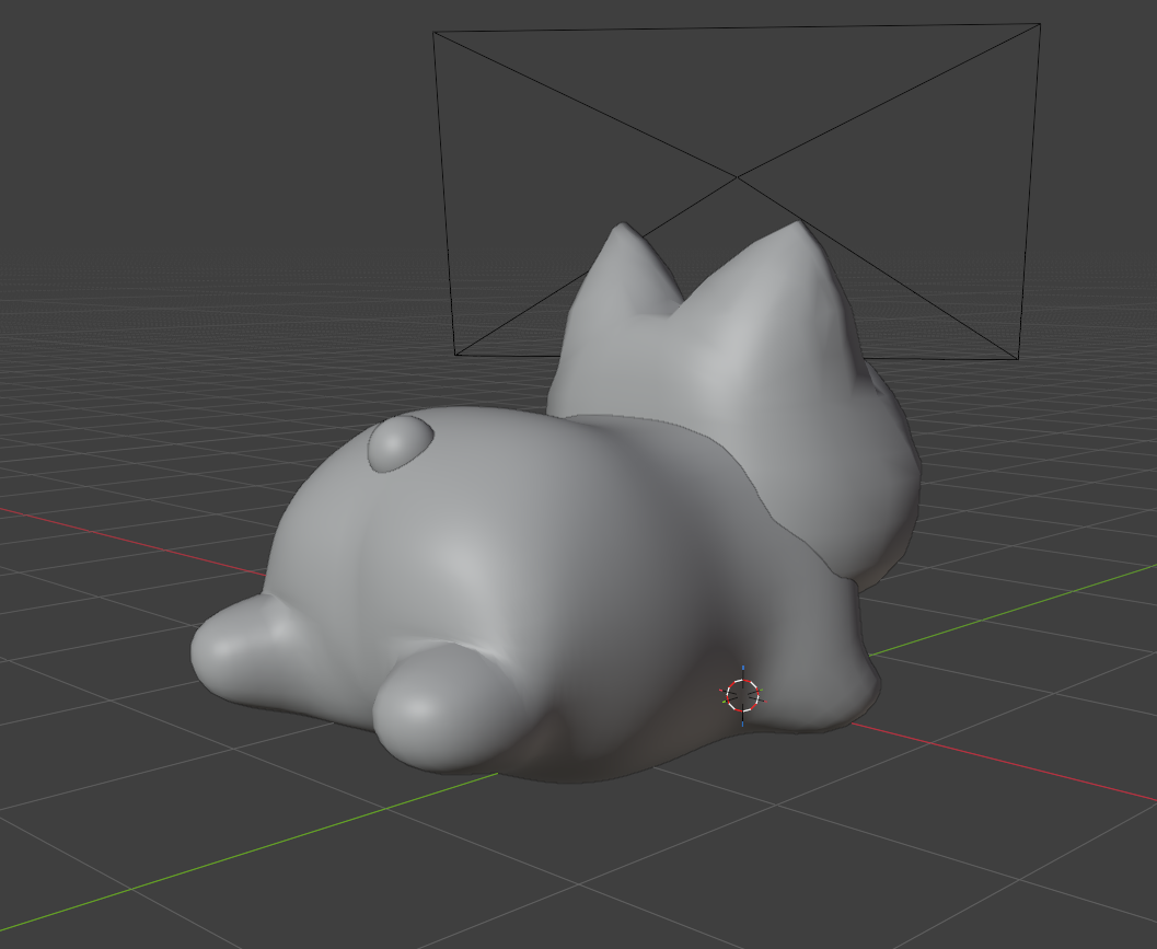 Dog model side view